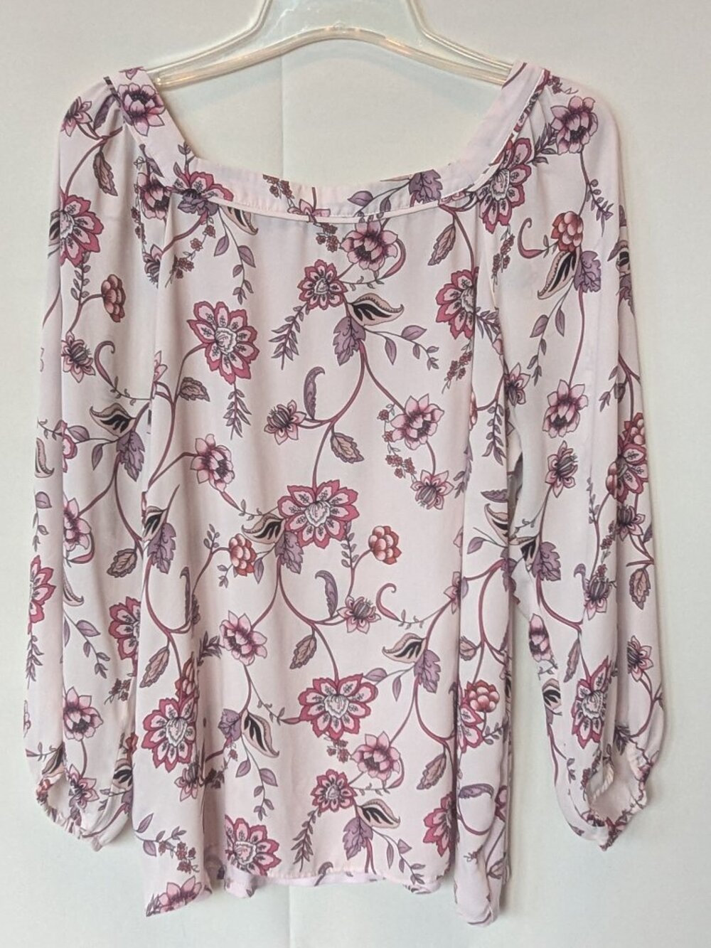 LOFT Pink Floral Blouse